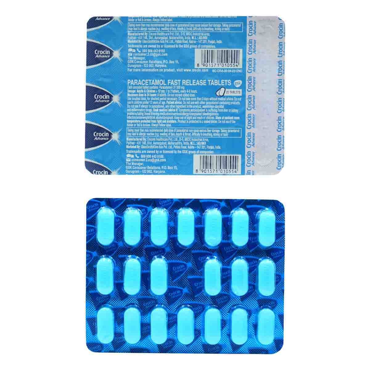 Crocin Advance Tablet